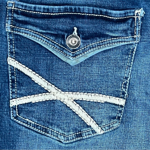 TK AXEL Men’s Slim Boot Medium Wash Jeans W/Embroidered & Flap Pockets 36 X 34 - Picture 8 of 14